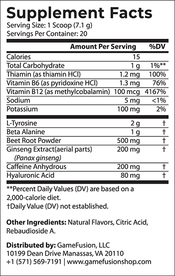 Supplement facts